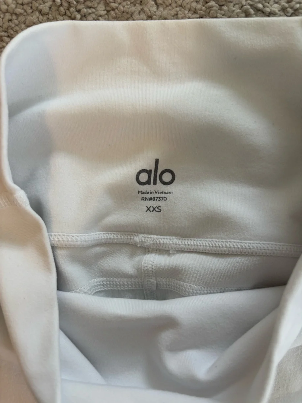 ALO Yoga White High-Waist Sculpting Leggings, Women’s XXS, NWOT